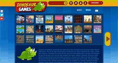 Desktop Screenshot of dinosaur-games.org