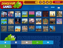 Tablet Screenshot of dinosaur-games.org